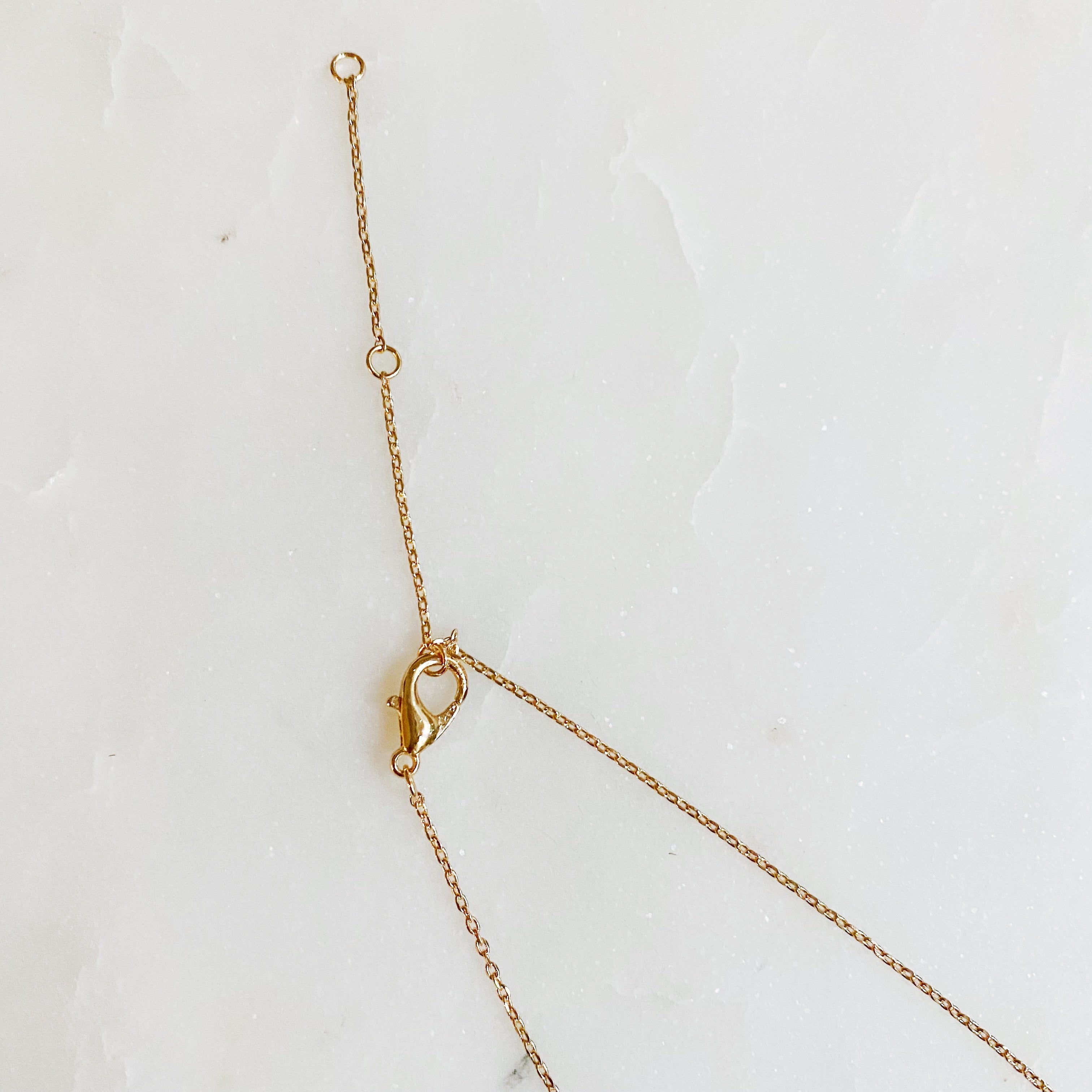 Gouden Champagne Hanger Ketting