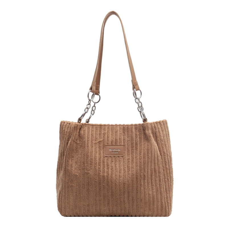 Corduroy Schoudertas - Retro Tote Bag