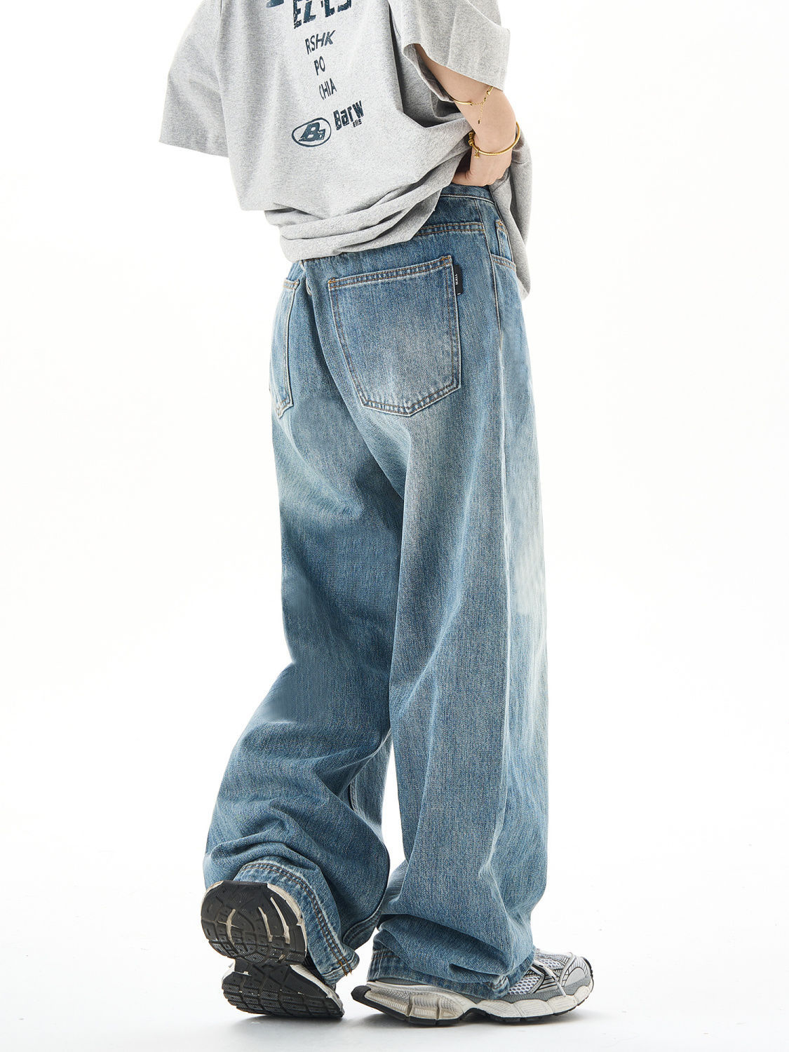 Gewassen Rechte Jeans voor Dames