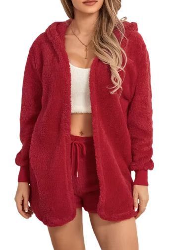 Zachte Pluche Huispak Set voor Dames