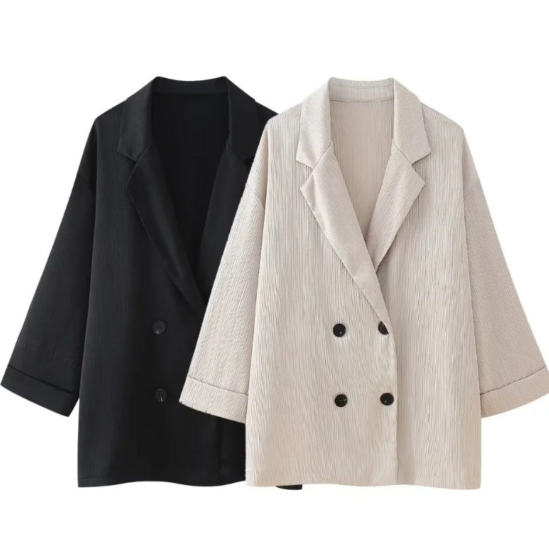 Blazer & Casual Broekenpak met Ruches