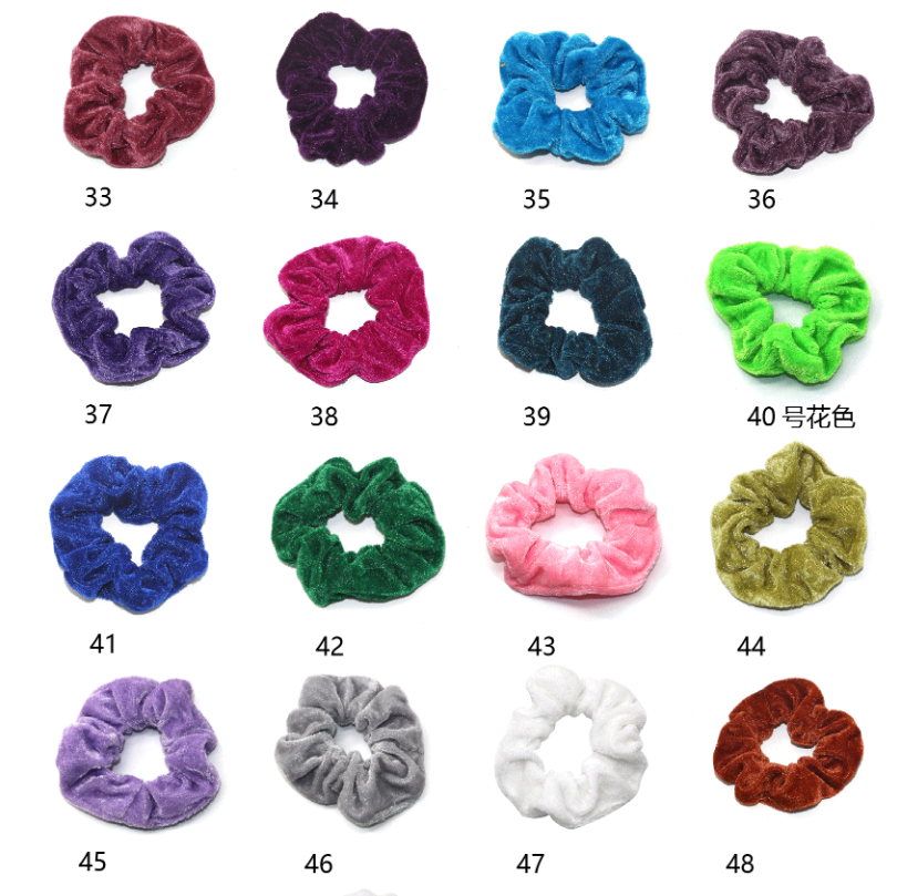50 Kleuren Fluwelen Scrunchies Set
