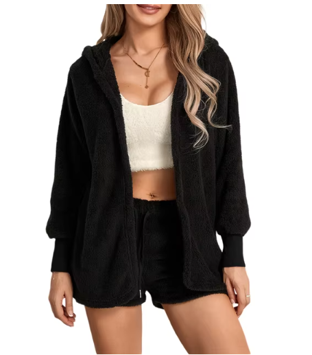 Zachte Pluche Huispak Set voor Dames