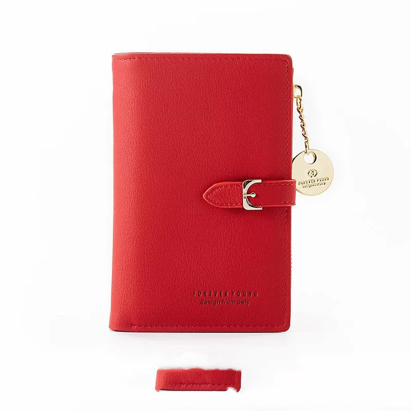 Compacte Dames Portemonnee – Tweevoudig PU Leer