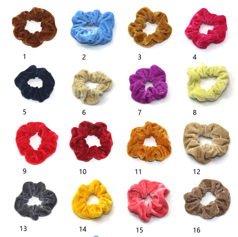50 Kleuren Fluwelen Scrunchies Set