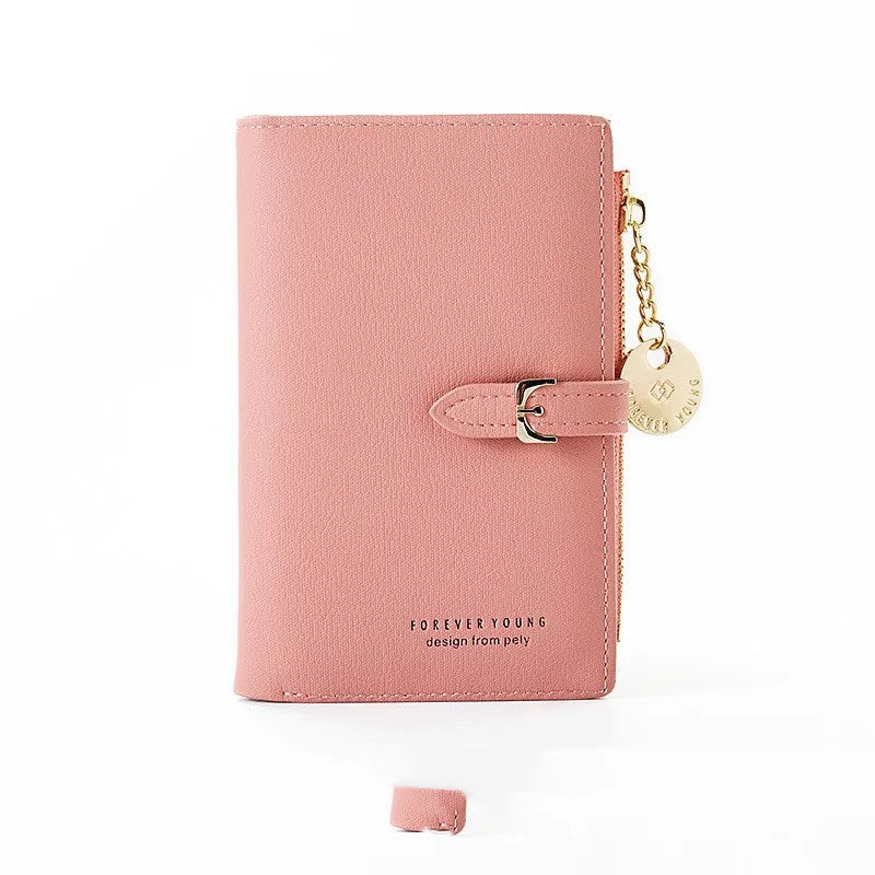 Compacte Dames Portemonnee – Tweevoudig PU Leer