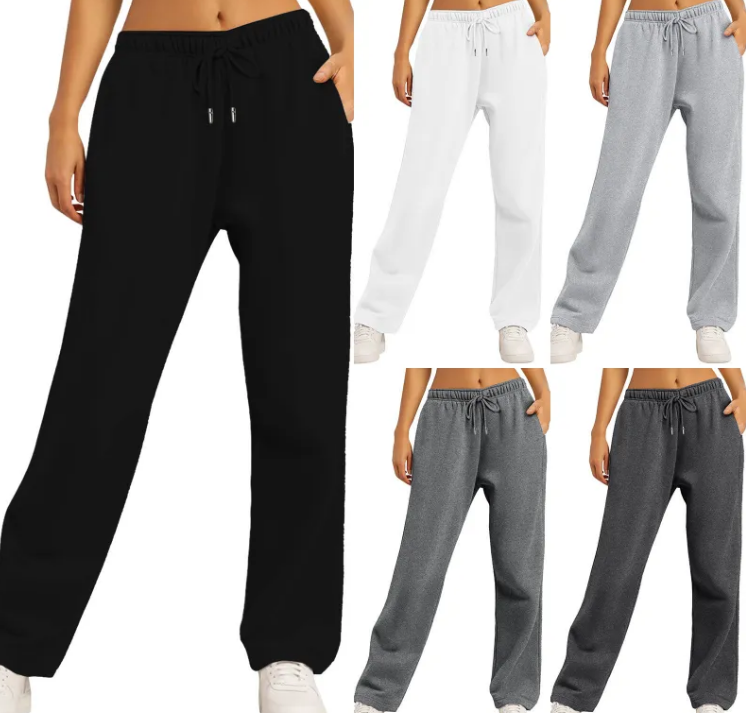 Losse Effen Sweatpants voor Dames
