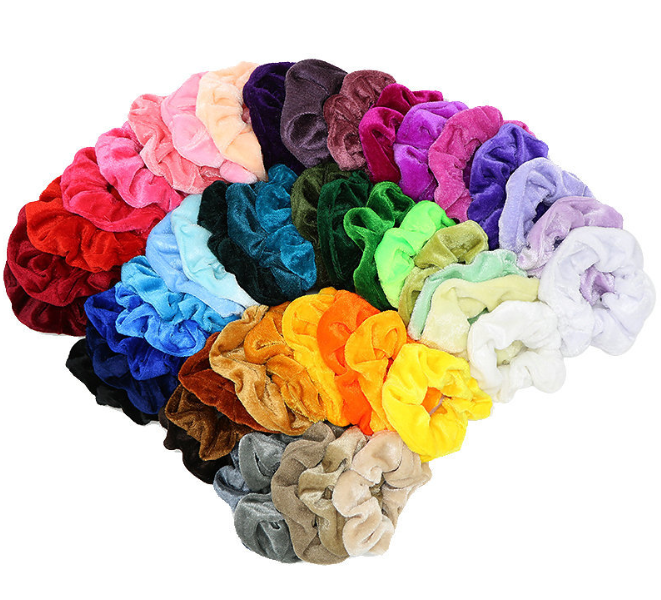 50 Kleuren Fluwelen Scrunchies Set