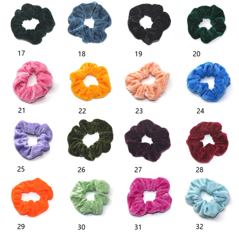 50 Kleuren Fluwelen Scrunchies Set