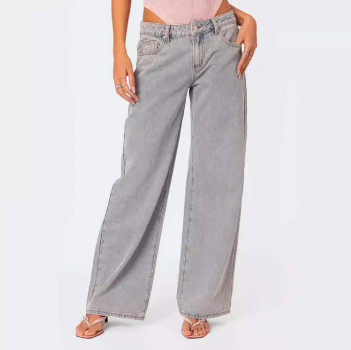 Losse Retro Print Jeans